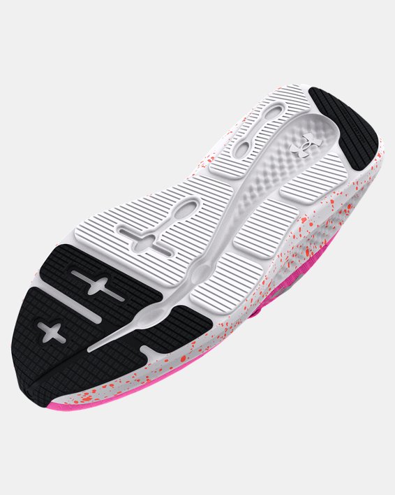 Girls' Grade School UA Charged Pursuit 3 Running Shoes, Pink, pdpMainDesktop image number 4